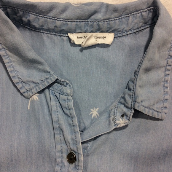 SLEEVELESS CHAMBRAY SHIRT - Picture 4 of 14